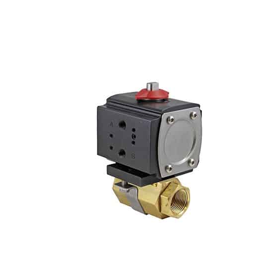 NPT DN008 - 1/4" 2-piece ball valve model 86 Brass A512D 