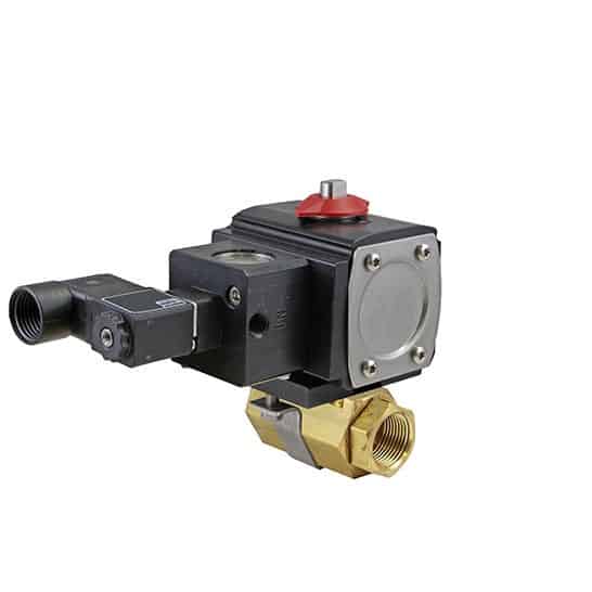 NPT DN008 - 1/4" 2-piece ball valve model 86 Brass A512D 