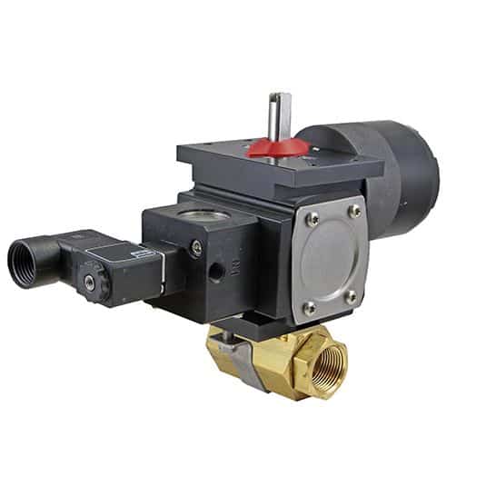 NPT DN008 - 1/4" 2-piece ball valve model 86 Brass A512D 