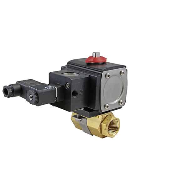 NPT DN008 - 1/4" 2-piece ball valve model 86 Brass A512D 