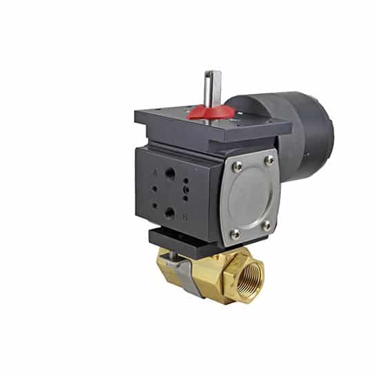 NPT DN008 - 1/4" 2-piece ball valve model 86 Brass A512D 