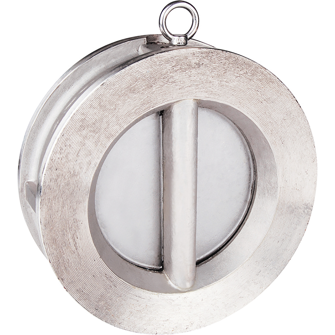 Stainless steel wafer swing check valve GV372 CF8M dual plate FKM
