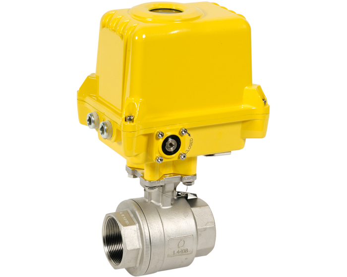 715XSSA05X 2 piece stainless steel ball valve 715XS + SA05 230V AC - ATEX - DN032 - 1 1/4"