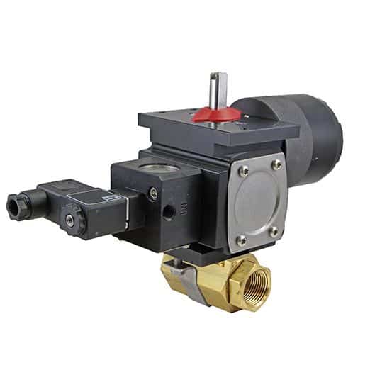 NPT DN008 - 1/4" 2-piece ball valve model 86 Brass A512D 