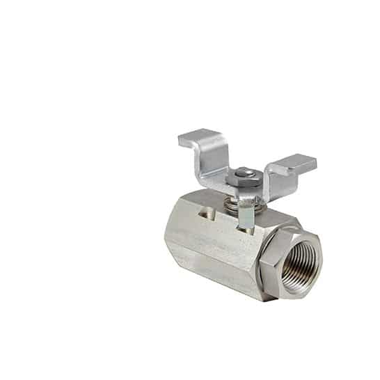 NPT DN050 - 2" 2-piece ball valve model 86 Carbon Wing handle 