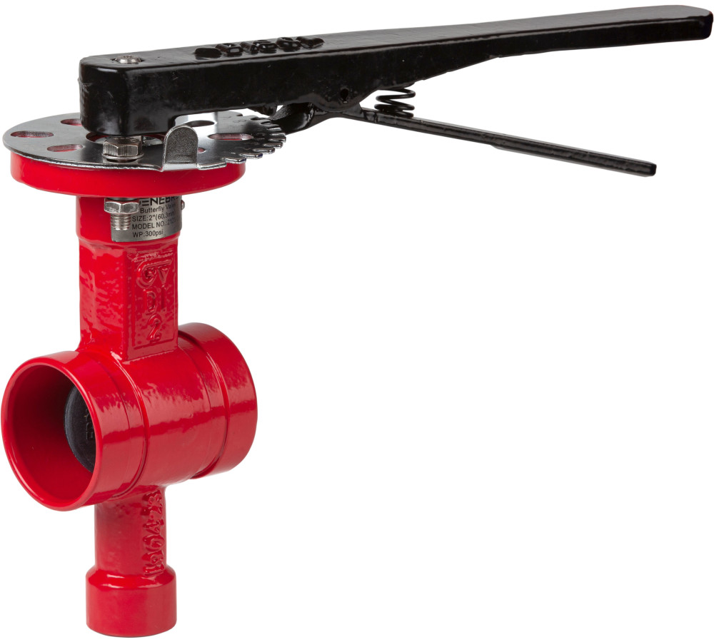 GV-2120 GV-2120-DN080 Grooved FM certified butterfly valve