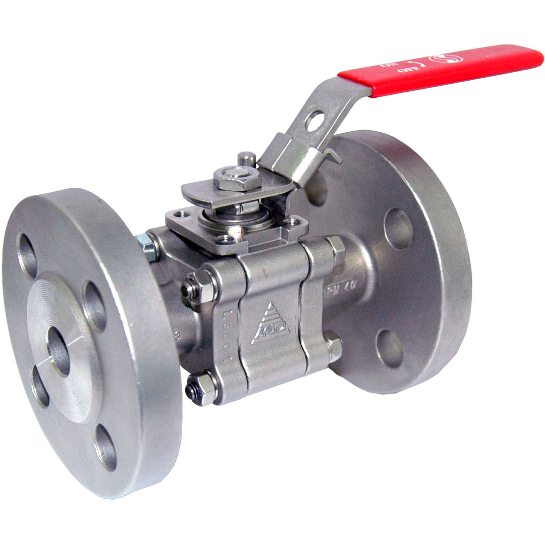 Stainless steel ball valve GV703 3-piece body RF ISO pad Fire Safe DN15