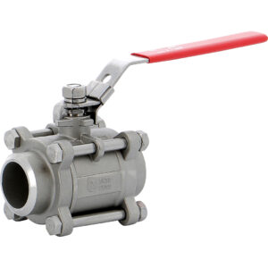 Stainless steel ball valve GV791 3-piece body BW - DN100 - 4"