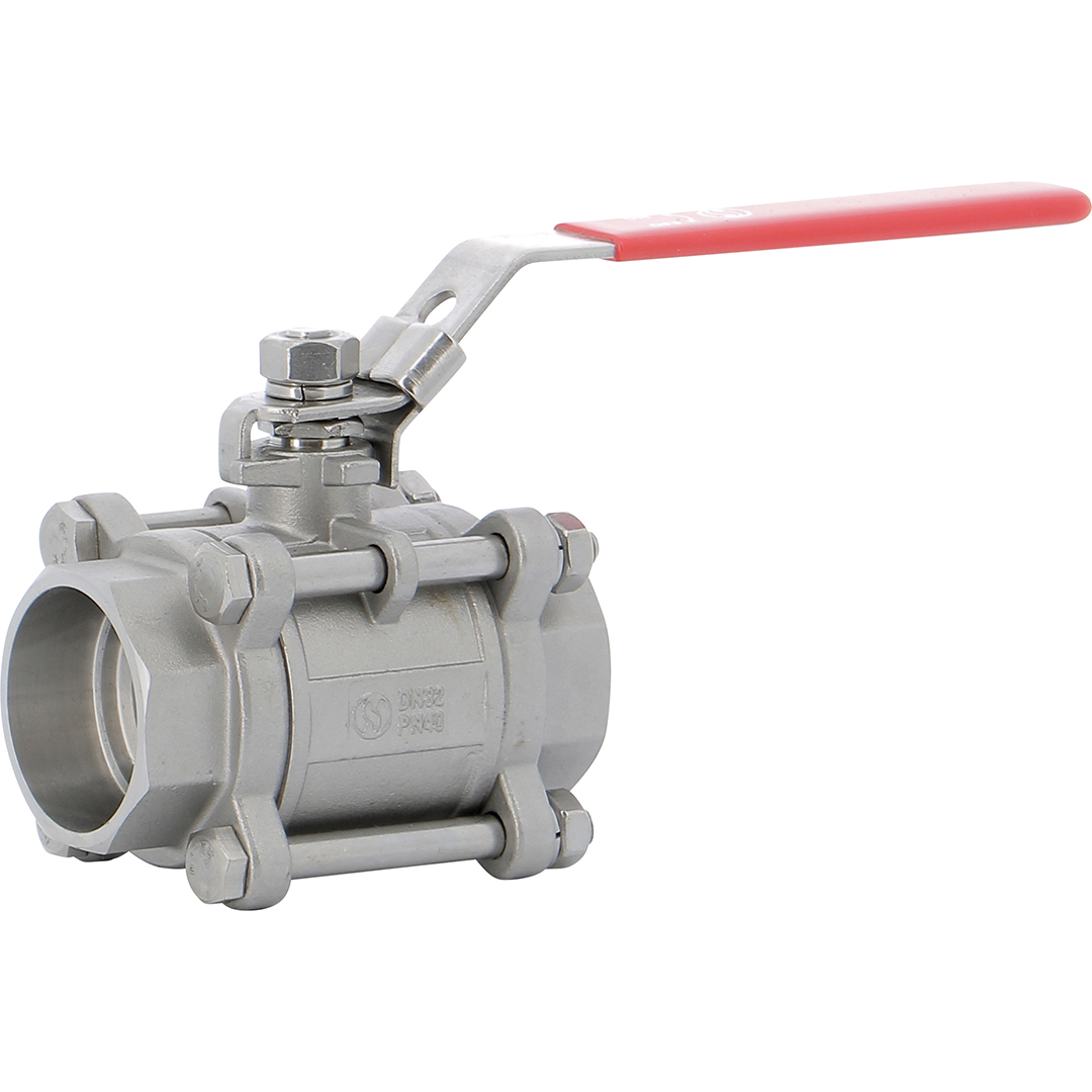 Stainless steel ball valve GV792 3-piece body SW - DN008 - 1/4"