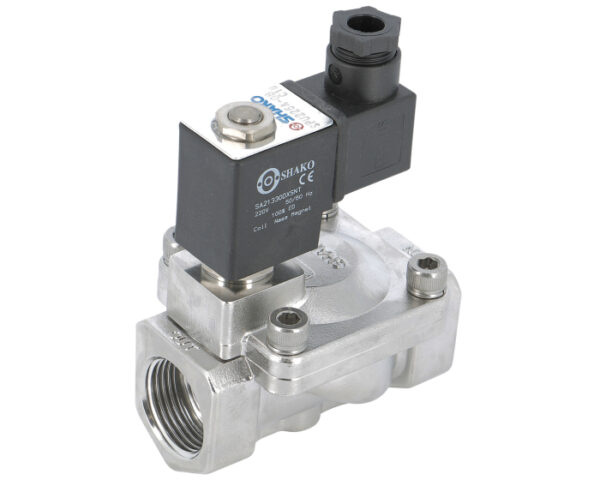 GV225 Stainless steel solenoid valve SPU GV225 1'' servo-assisted 24V DC - DN025 - 1" FKM