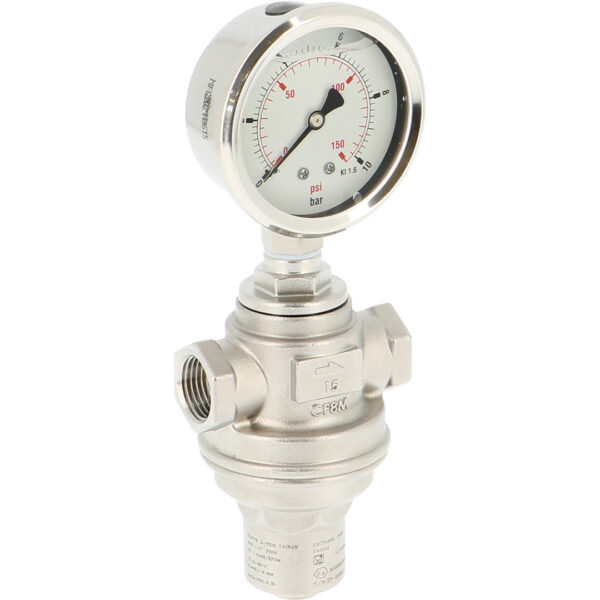 GV2440 Stainless steel pressure reducing valve GV244022 PRV BSP - 1" 4-10 bar FKM