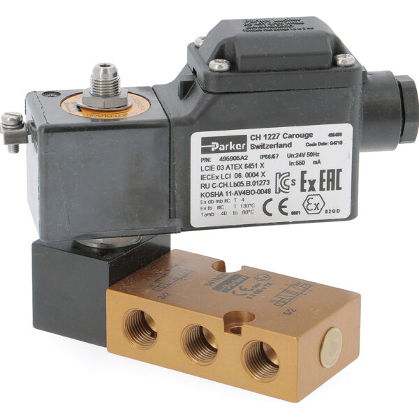 Parker 495905A4 48 Volt Namur Solenoid Valve - Atex