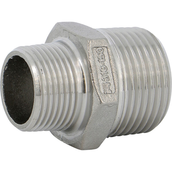 GV2031 Stainless steel reducing hexagonal nipple BSP 2031 3/4''-1/2''
