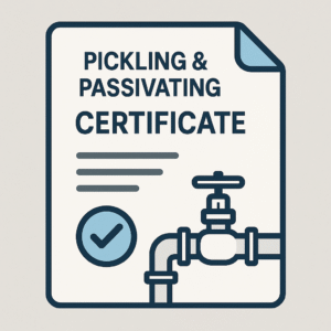 Pickling & passivating certificate