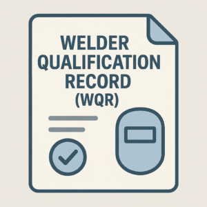 Welder Qualification Record (WQR)