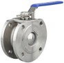 4” SS316 ball valve ,one pc design, short pattern with tapped holes in the flanges , PTFE  seat,  150# RF , wrench operated