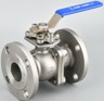 4” SS316 ball valve, 2 pc body ,PTFE  seat , 150 # RF, wrench operated