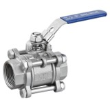 SGN3PCTB 3PC BALL VALVE 69bar/1000PSI, Full port, PTFE seat 304 1-1/2"BSPP