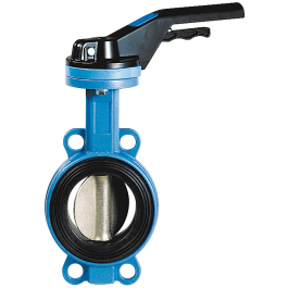 TTV Ductile iron butterfly valve 1154 wafer CF8M disc/FKM seat